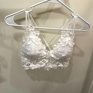 White bralette